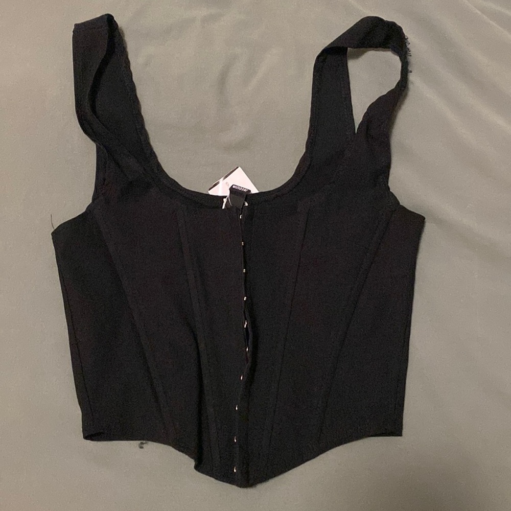 Black corset top